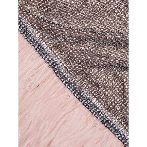 Bronx and Banco Webb Feather-Trim Cocktail Dress US 4 $1200 - Picture 6 of 16